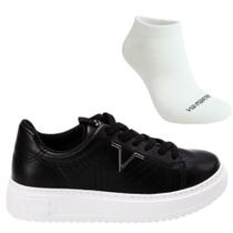 Kit Tênis Casual Feminino Via Marte 055-003-01 e Meia Kit Tênis Casual Feminino Via Marte 055-003-01 e Meia