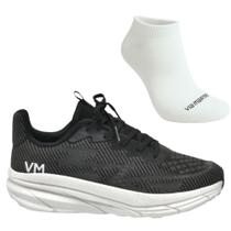 Kit Tênis Casual Feminino Via Marte 261-001-01 e Meia