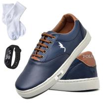 Kit Tênis Casual Infantil Menino + Relógio Digital + Meia Kit Tênis Casual Infantil Menino + Relógio Digital + Meia