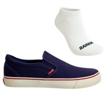 Kit Tênis Casual Masculino Rainha Iate IV e Meia