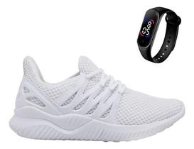 Kit Tênis Challenge Treino Caminhada Confortável+relógio Led Kit Tênis Challenge Treino Caminhada Confortável+relógio Led