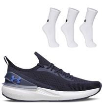 Kit Tênis Corrida Quicker e Pct Meias Cano Alto Under Armour