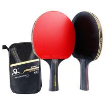 Kit Tênis De Mesa Gold Sports Boli 6.0 Series - 2 Raquetes 6 Star Profissional e 1 Mesh Bag