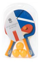 Kit Tênis de Mesa Oasis OIF-7000 2 Raquetes + 3 Bolinhas Ping Pong Kit Tênis de Mesa Oasis OIF-7000 2 Raquetes + 3 Bolinhas Ping Pong