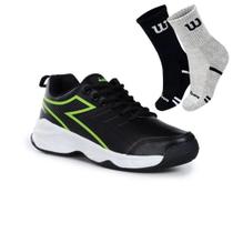 Kit Tênis Diadora Loosa Masculino + 2 Pares De Meias