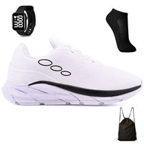 Kit Tenis Esportivo Academia + Mochila Bag + Meia e Relogio