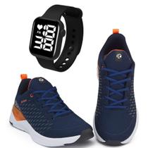 Kit Tênis Esportivo It Shoes Masculino + Relógio Digital