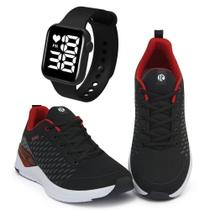 Kit Tênis Esportivo It Shoes Masculino + Relógio Digital