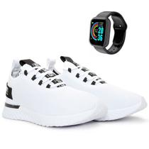 Kit Tênis Esportivo Masculino Academia Caminhada Olimp + Smartwatch BF Shoes