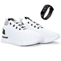 Kit Tênis Esportivo Masculino Academia Caminhada + Relógio BF Shoes