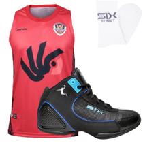 Kit Tenis Esportivo Street + Camisa de Regata Red e Meia