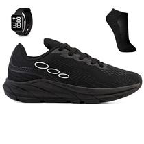 Kit Tenis Esportivo Unissex Academia + Meia e Relogio Kit Tenis Esportivo Unissex Academia + Meia e Relogio