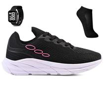 Kit Tenis Esportivo Unissex Academia + Meia e Relogio