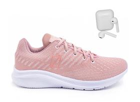 Kit Tênis Feminino Academia Casual Macio Caminhada + Fone Sem Fio