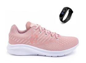 Kit Tênis Feminino Caminhada Leve Academia Esportes + Relógio