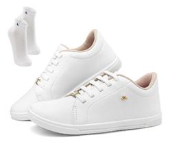 Kit Tenis Feminino Casual Delicado Enfermeira Confort + Meia