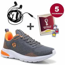 Kit Tênis Feminino Esportivo + 5 Figurinhas Copa do Mundo + Fone - It Shoes