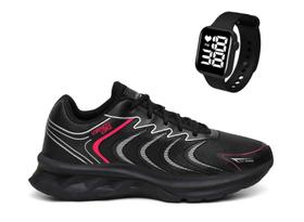 Kit Tênis Feminino Esportivo Academia Casual Caminhada + Relógio