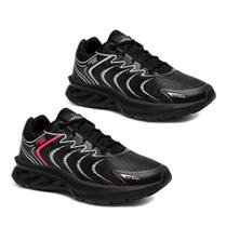 Kit Tenis Feminino Masculino 2 Pares Esportivo Caminhadas Academia