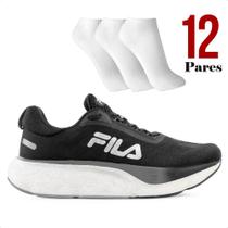 Kit Tênis Fila Float Maxxi 2 Masculino + 12 Pares de Meias