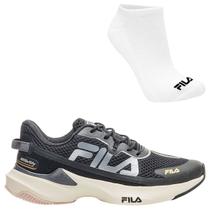Kit Tênis Fila Recovery Feminino e Meia Kit Tênis Fila Recovery Feminino e Meia