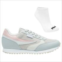 Kit Tênis Fila Renno Classic Feminino e Meia Kit Tênis Fila Renno Classic Feminino e Meia