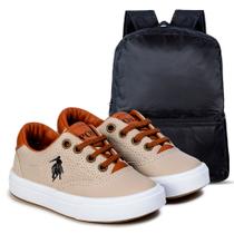 Kit Tenis Infantil Casual Dia a Dia Mochila Espaçosa Volta as Aulas Dia das Crianças Kit Tenis Infantil Casual Dia a Dia Mochila Espaçosa Volta as Aulas Dia das Crianças