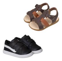 Kit Tenis Infantil Masculino Antiderrapante Papete Casual Menino Kit Tenis Infantil Masculino Antiderrapante Papete Casual Menino