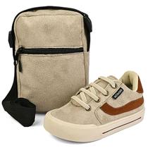 Kit Tênis Infantil Menino Casual Cano Baixo Com Bolsa Areia Conforto Mzkid Kit Tênis Infantil Menino Casual Cano Baixo Com Bolsa Areia Conforto Mzkid