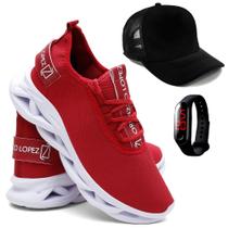 Kit Tênis Masculino Academia e Corrida + Boné + Digital Kit Tênis Masculino Academia e Corrida + Boné + Digital