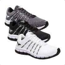 Kit Tênis Masculino Caminhada 3 Pares Confortável Combo Envio Rapido Direto da Fabrica