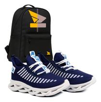 Kit Tenis Masculino Esporte Academia Corrida Treino +mochila Kit Tenis Masculino Esporte Academia Corrida Treino +mochila
