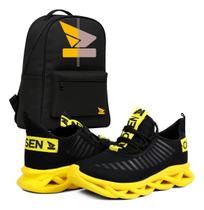 Kit Tenis Masculino Esporte Academia Corrida Treino +mochila