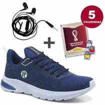 Kit Tênis Masculino Esportivo + 5 Figurinhas Copa do Mundo + Fone - It Shoes