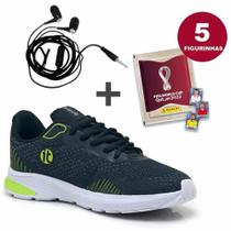 Kit Tênis Masculino Esportivo + 5 Figurinhas Copa do Mundo + Fone - It Shoes