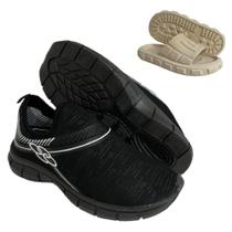 Kit Tênis Masculino Meia e Chinelo Nuvem Calce Fácil Confortável Lançamento Kit Tênis Masculino Meia e Chinelo Nuvem Calce Fácil Confortável Lançamento