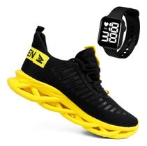 Kit Tenis Masculino Para Esportes Corrida Treino + Relogio