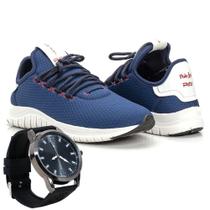 Kit Tênis Masculino Runner Polo Joy Sport Com Relogio