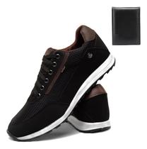 Kit Tênis Masculino Sapatenis Casual Jogger Sport + Carteira