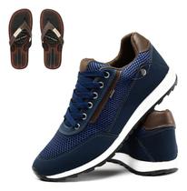 Kit Tênis Masculino Sapatenis Jogger Sport + Chinelo Danper Kit Tênis Masculino Sapatenis Jogger Sport + Chinelo Danper