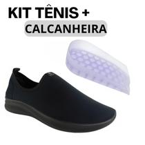Kit Tênis Meia Ortopédico Calce Fácil Casual + Calcanheira Anti Impacto Confortável Para Esporão
