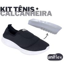 Kit Tênis Meia Ortopédico Calce Fácil Casual + Calcanheira Anti Impacto Confortável Para Esporão Kit Tênis Meia Ortopédico Calce Fácil Casual + Calcanheira Anti Impacto Confortável Para Esporão