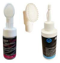 Kit Tênis Mesa DriveSpin Limpador Cremy 120ml Cola Energy 80ml ITTF Rvitalizador borracha ping pong