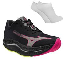 Kit Tênis Mizuno Wave Rebellion Flash 2 Masculino + Meia