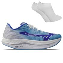 Kit Tênis Mizuno Wave Rebellion Flash 2 Masculino + Par De Meia Kit Tênis Mizuno Wave Rebellion Flash 2 Masculino + Par De Meia