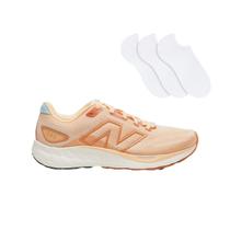 Kit Tênis New Balance Fresh Foam 680 v8 Feminino + 3 Pares de Meias