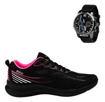 Kit Tenis Ortopédico Caminhada Versatil Treino E Relogio Top Kit Tenis Ortopédico Caminhada Versatil Treino E Relogio Top