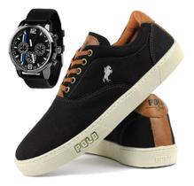 Kit Tenis Polo Masculino Sapatenis Casual Relogio Analogico Envio Imediato Kit Tenis Polo Masculino Sapatenis Casual Relogio Analogico Envio Imediato