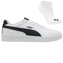 Kit Tênis Puma Court Classic Clean E Meia Kit Tênis Puma Court Classic Clean E Meia