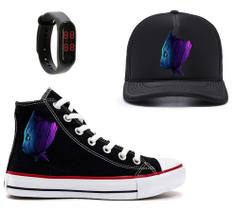 Kit Tênis Relógio E Boné Baby Groot Novidade Exclusiva Kit Tênis Relógio E Boné Baby Groot Novidade Exclusiva